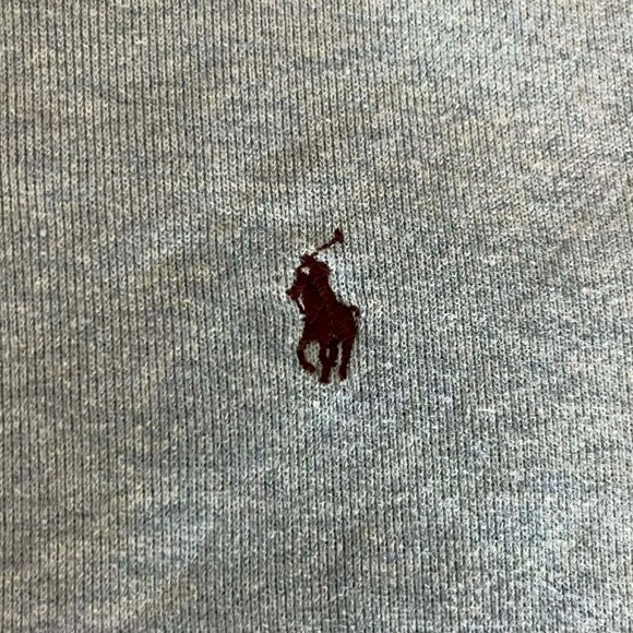 Polo Ralph Lauren Double Knit Full Zip Hoodie in a Heather Blue Men's size Large - Picture 6 of 6